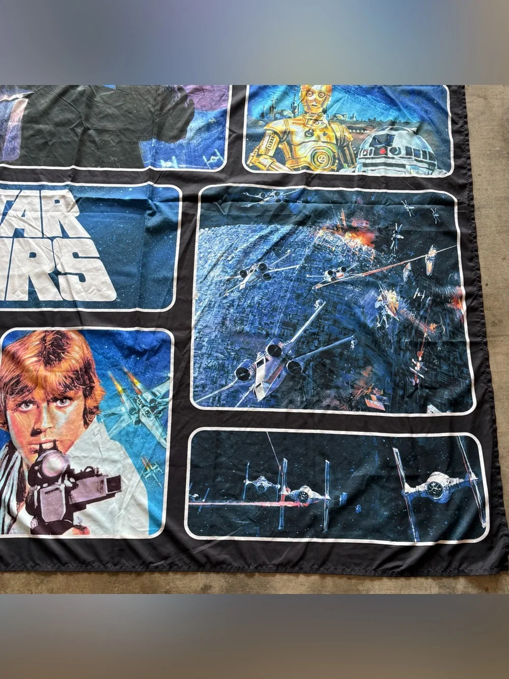 Star Wars Fabric Shower Curtain 72” x 72”